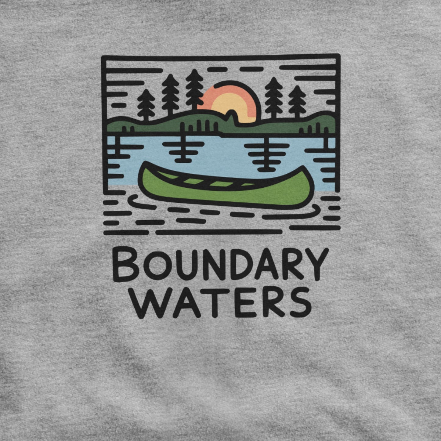 Boundary Waters Canoe Area Wilderness Hoodie Adventure and Outdoors Themed Hoodie