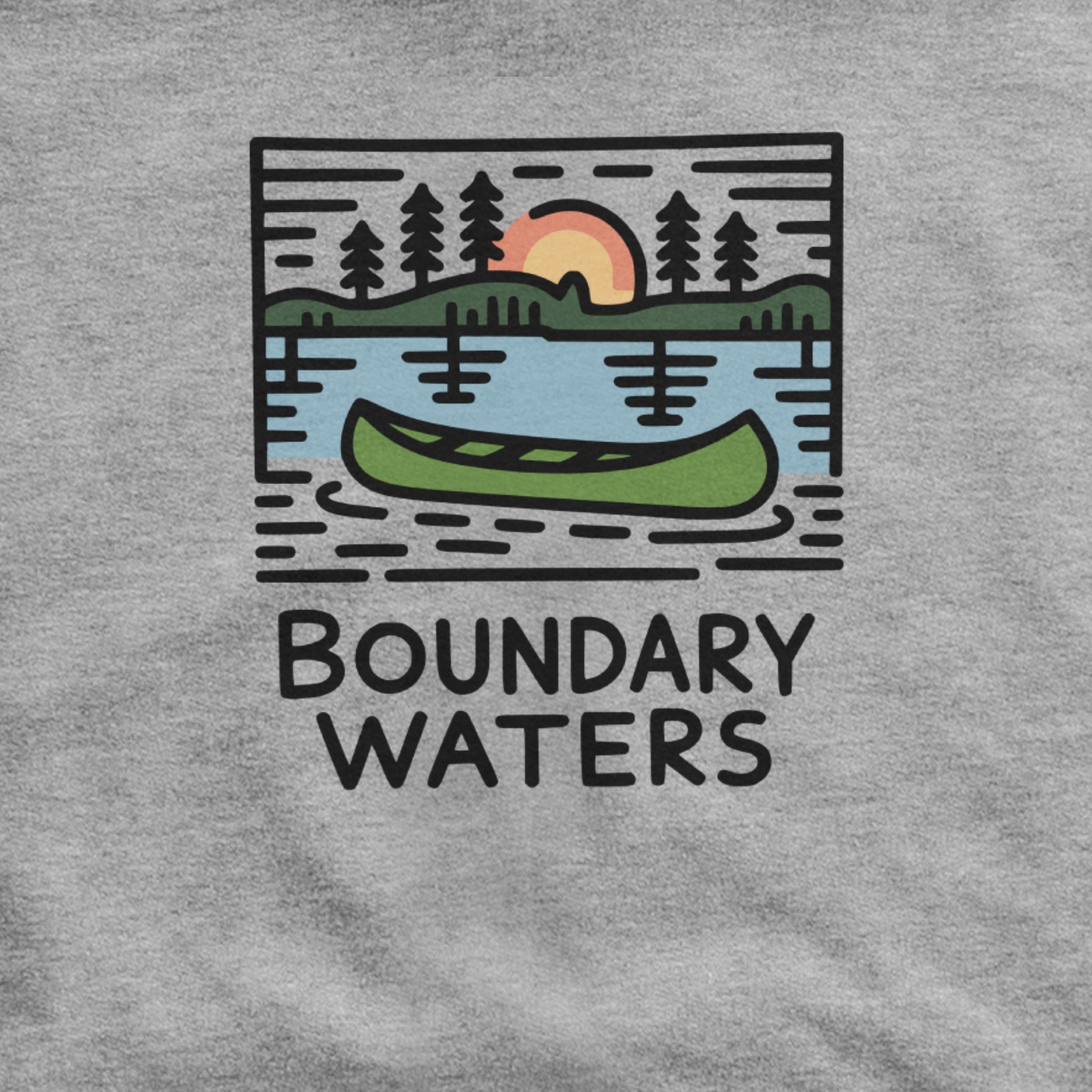 Boundary Waters Canoe Area Wilderness Hoodie Adventure and Outdoors Themed Hoodie
