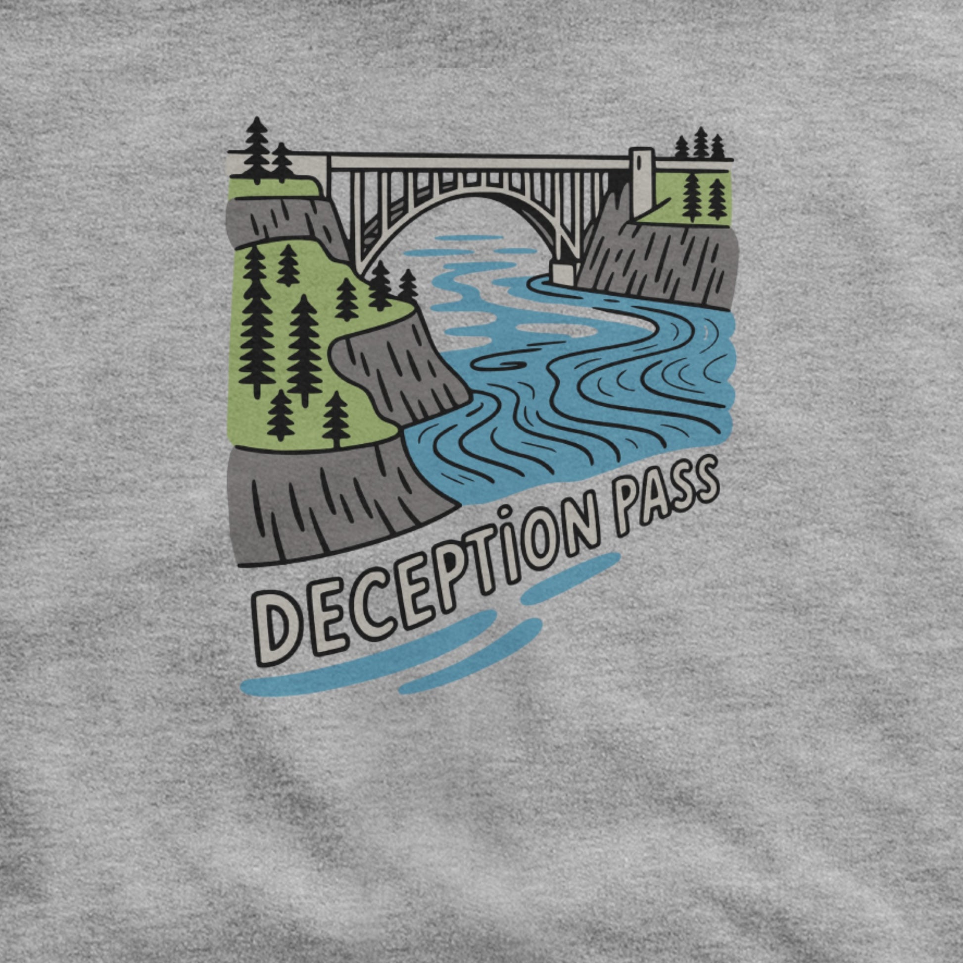 Deception Pass State Park Hoodie Adventure and Outdoors Themed Hoodie