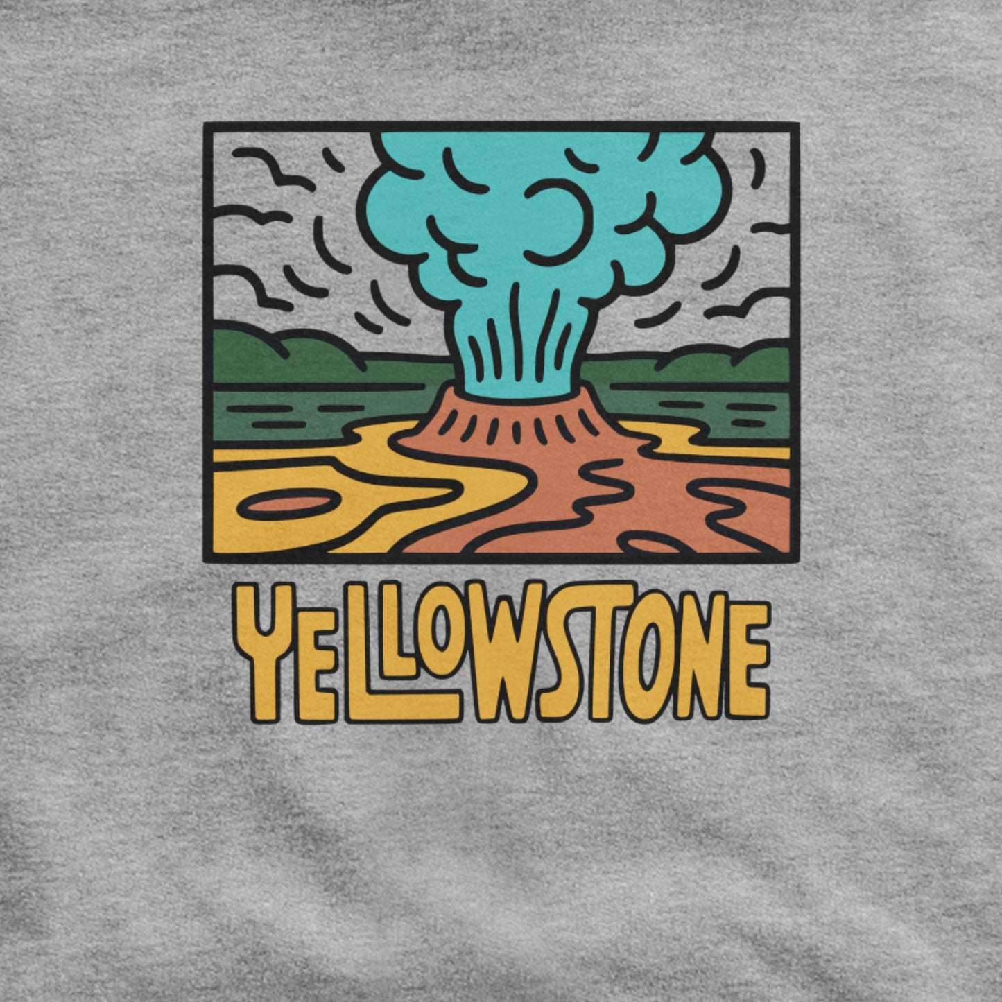 Yellowstone National Park Hoodie Adventure and Outdoors Themed Hoodie