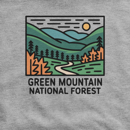 Green Mountain National Forest Hoodie Adventure and Outdoors Themed Hoodie