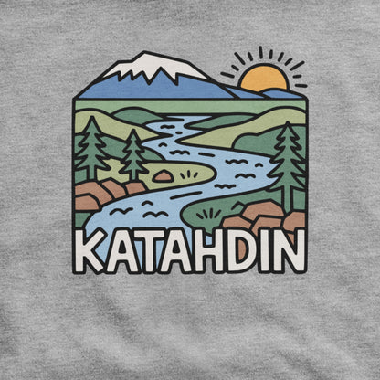 Mount Katahdin Hoodie Adventure and Outdoors Themed Hoodie