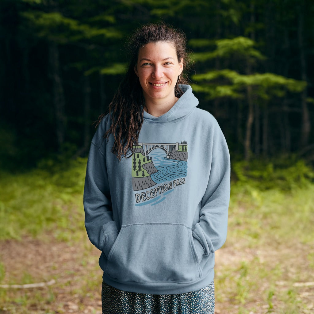 Deception Pass State Park Hoodie Adventure and Outdoors Themed Hoodie
