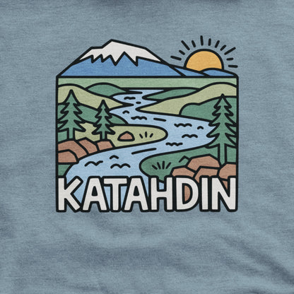 Mount Katahdin Hoodie Adventure and Outdoors Themed Hoodie