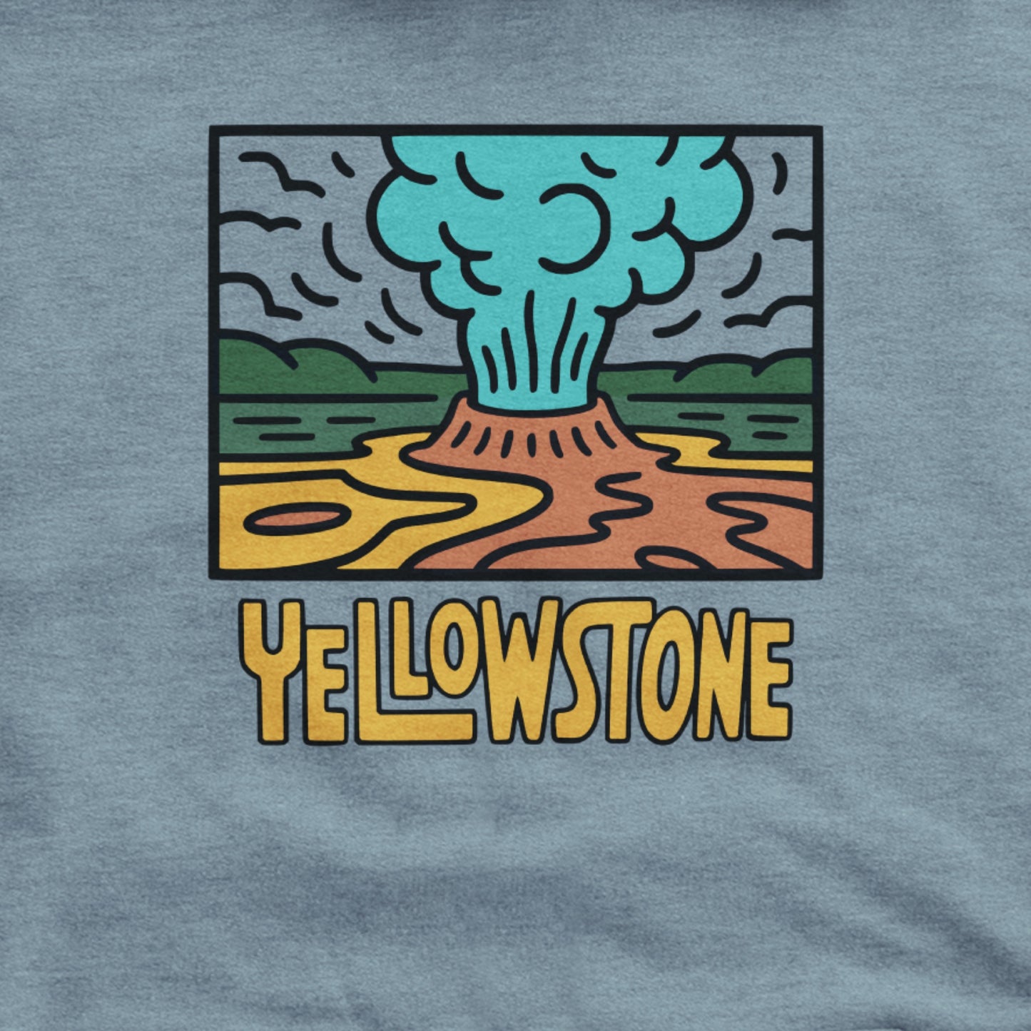 Yellowstone National Park Hoodie Adventure and Outdoors Themed Hoodie
