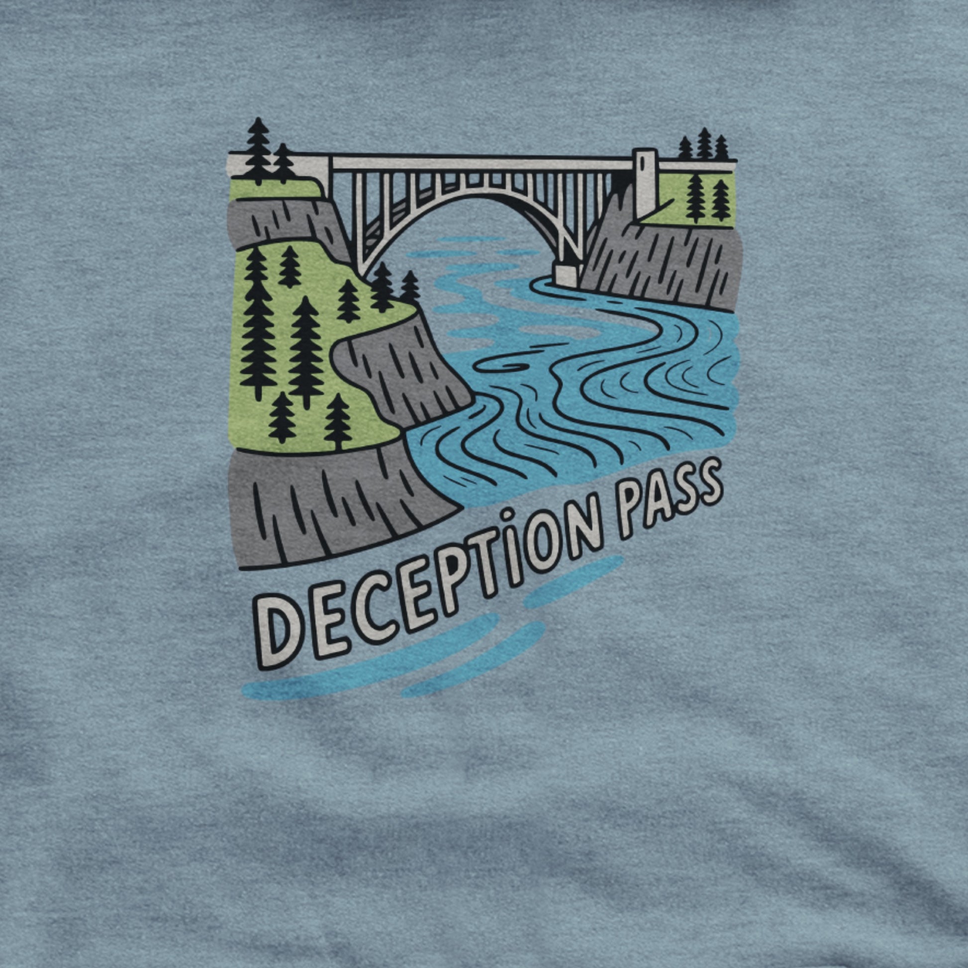 Deception Pass State Park Hoodie Adventure and Outdoors Themed Hoodie