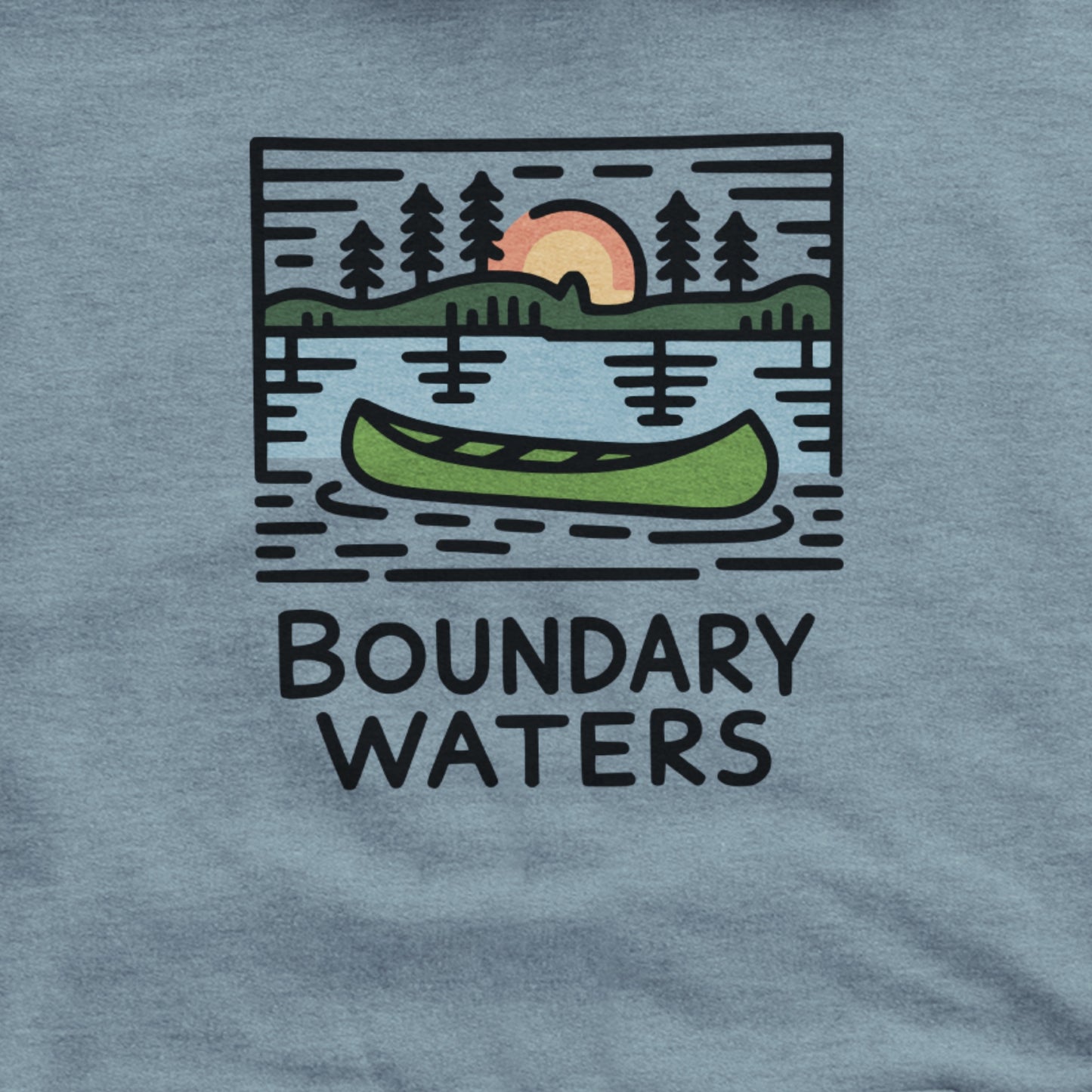 Boundary Waters Canoe Area Wilderness Hoodie Adventure and Outdoors Themed Hoodie