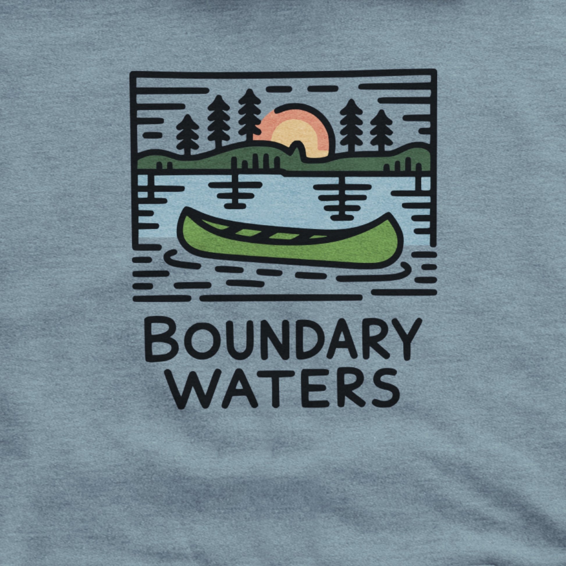 Boundary Waters Canoe Area Wilderness Hoodie Adventure and Outdoors Themed Hoodie