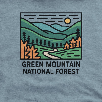Green Mountain National Forest Hoodie Adventure and Outdoors Themed Hoodie
