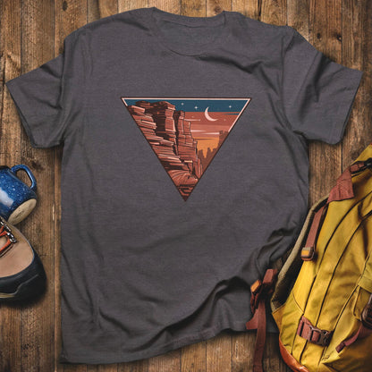 Red Rock Canyon T-Shirt Dark Heather Adventure and Outdoors Themed T-Shirt