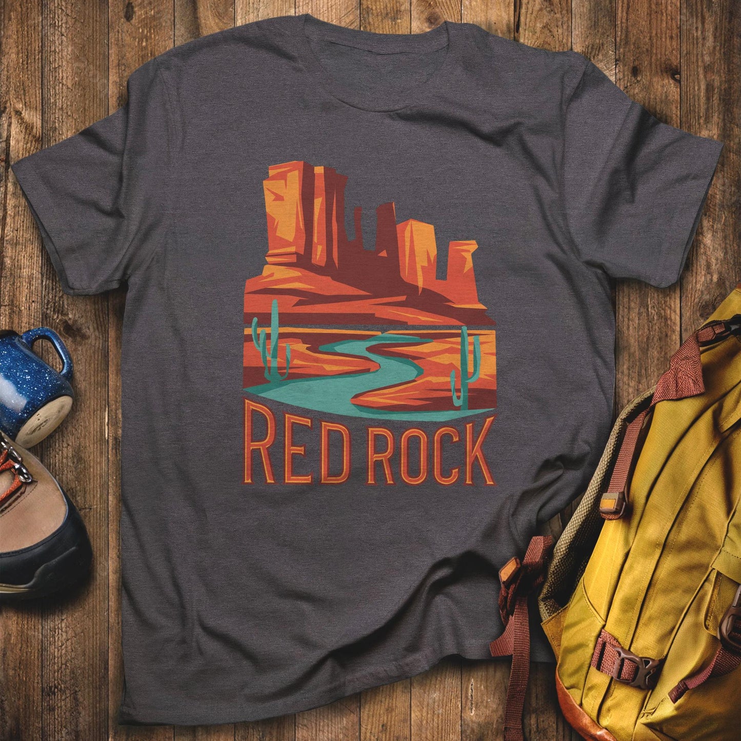 Red Rock State Park T-Shirt Dark Heather Adventure and Outdoors Themed T-Shirt