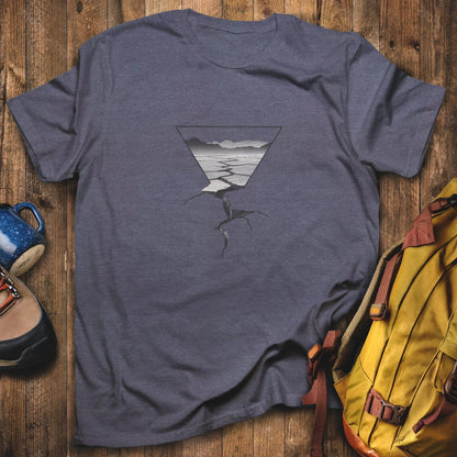 Death Valley T-Shirt Heather Navy Adventure and Outdoors Themed T-Shirt