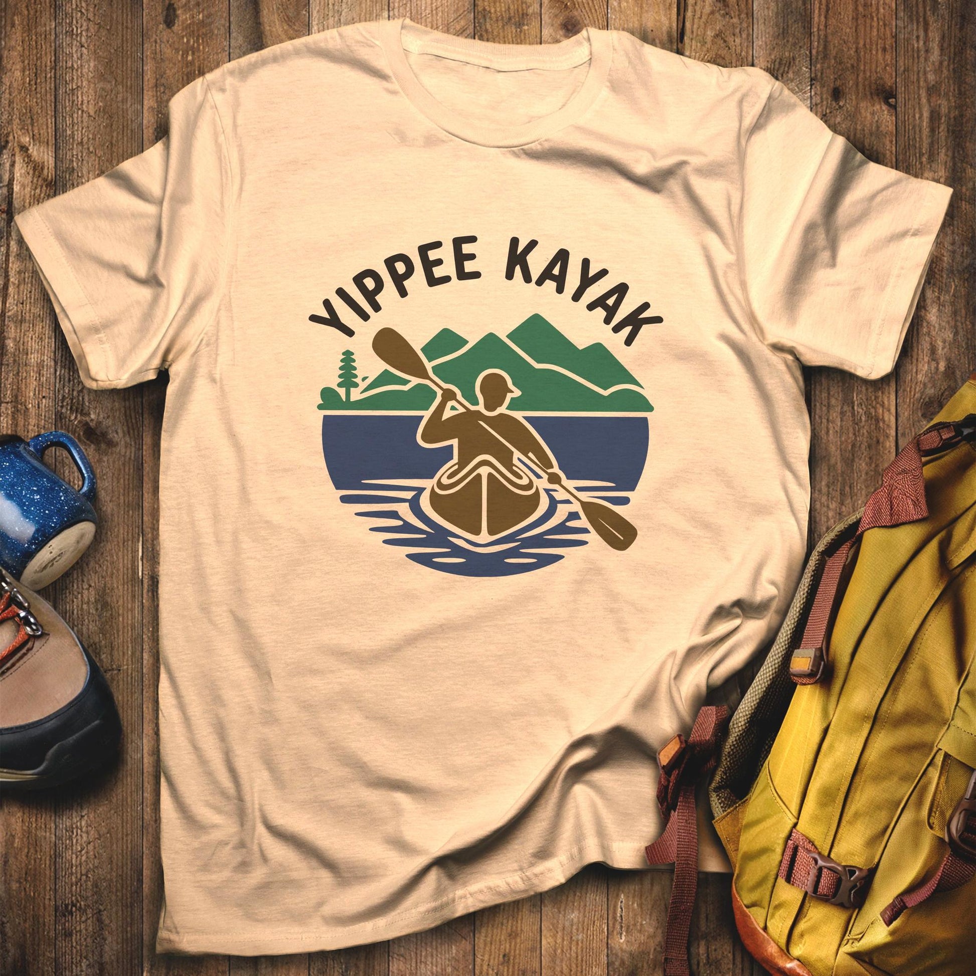 Yippee Kayak Classic T-Shirt Sand Adventure and Outdoors Themed T-Shirt