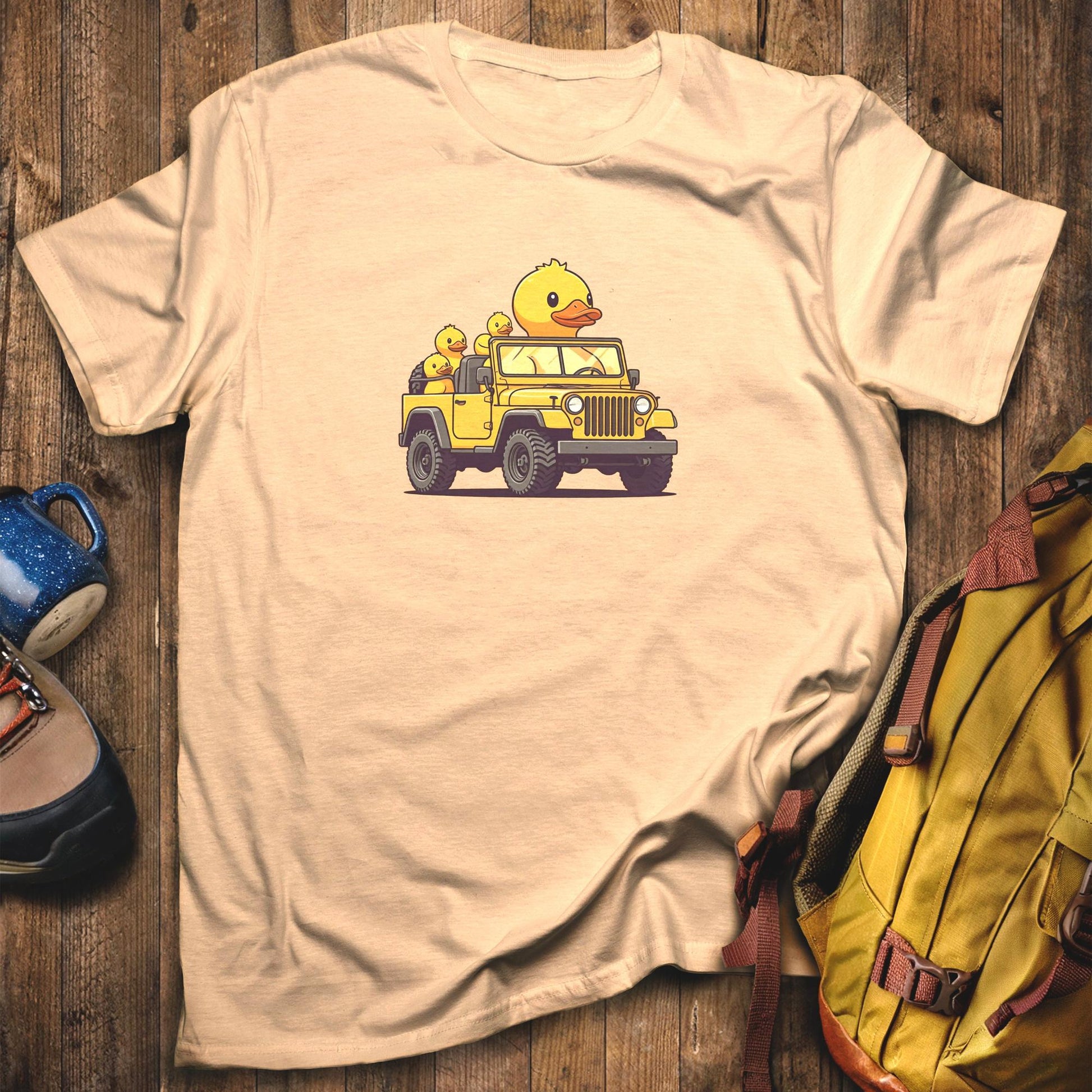Duck Duck Jeep T-Shirt Sand Adventure and Outdoors Themed T-Shirt