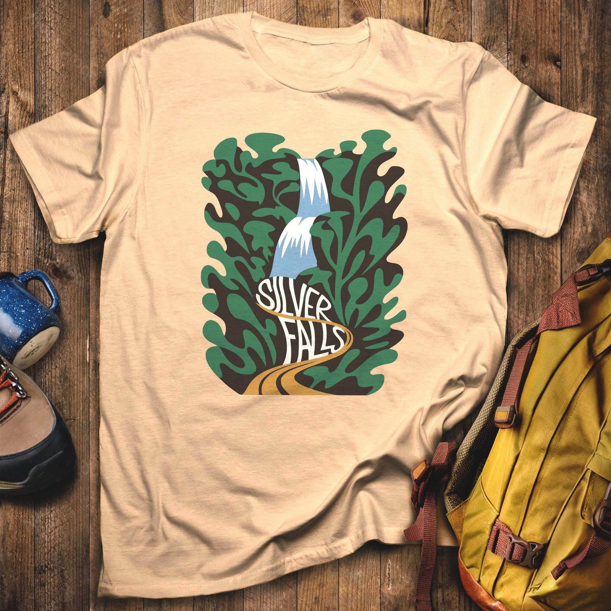 Silver Falls State Park T-Shirt Sand Adventure and Outdoors Themed T-Shirt