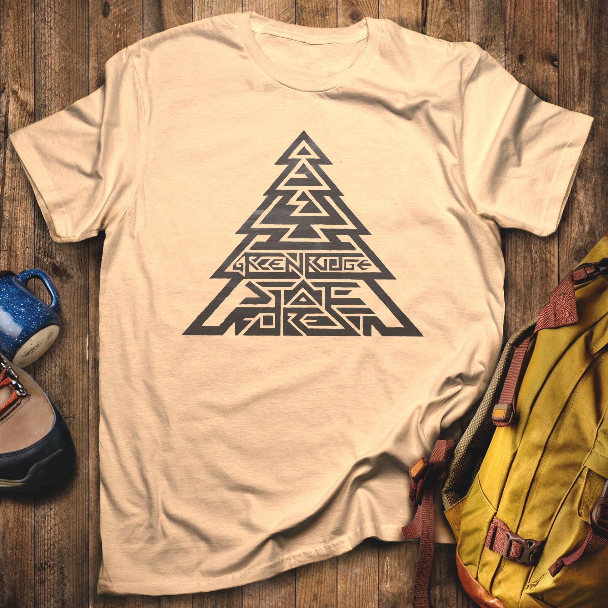Green Ridge State Forest Tree T-Shirt Sand Adventure and Outdoors Themed T-Shirt