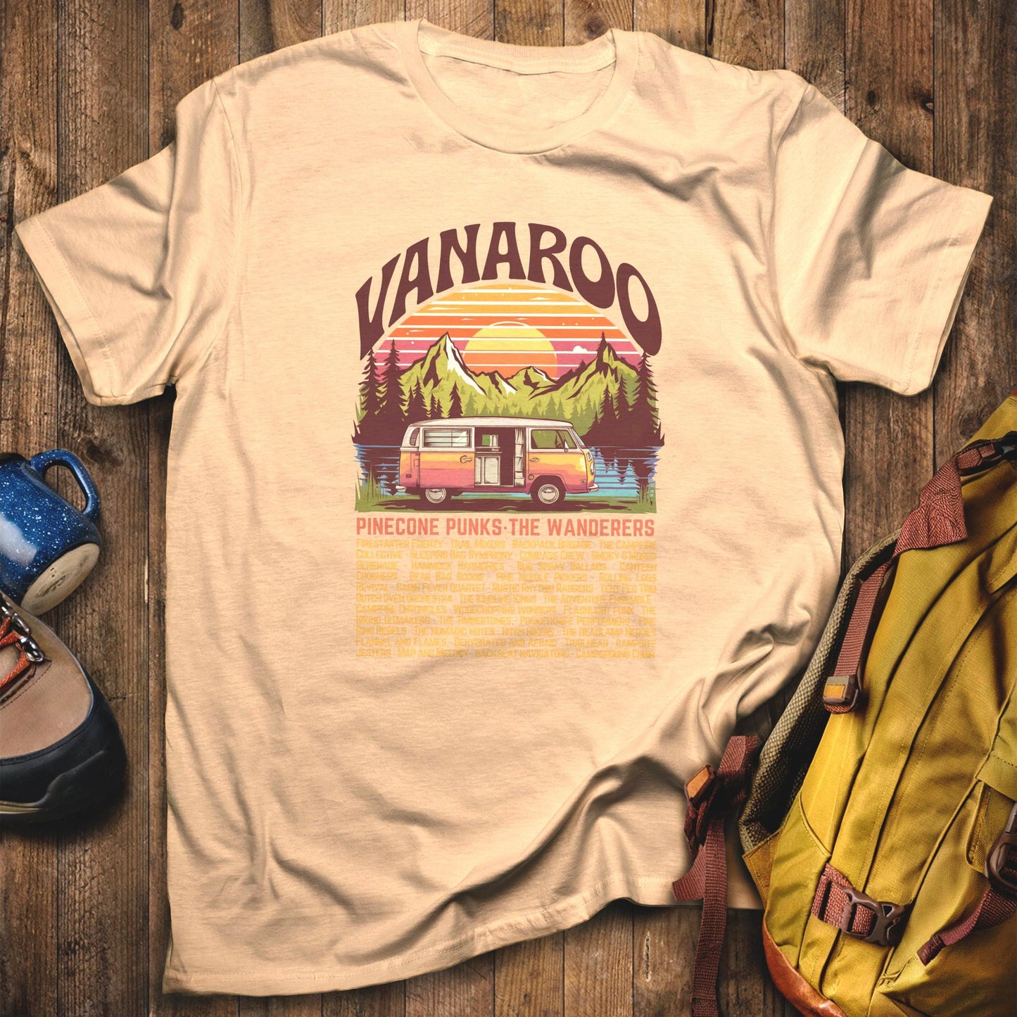 Vanaroo Tour T-Shirt Sand Adventure and Outdoors Themed T-Shirt