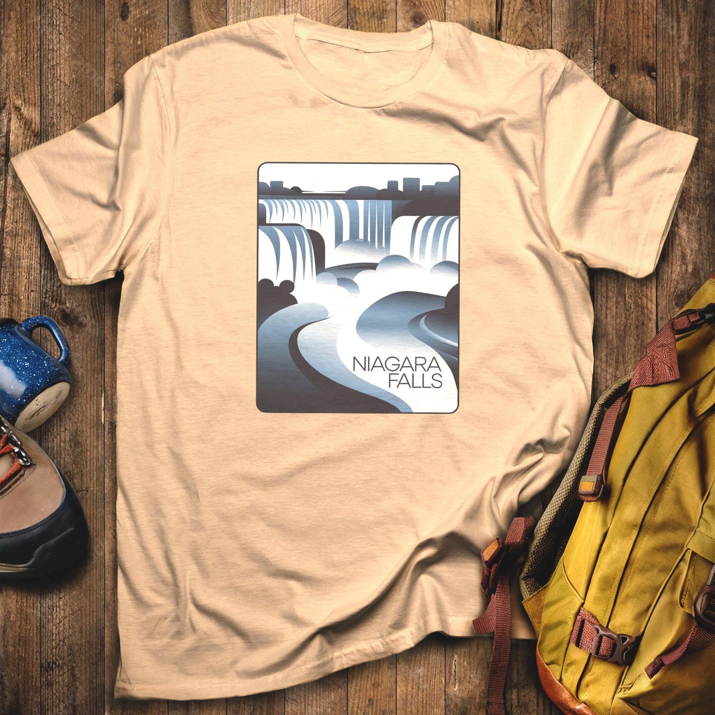 Niagara Falls Modern T-Shirt Sand Adventure and Outdoors Themed T-Shirt