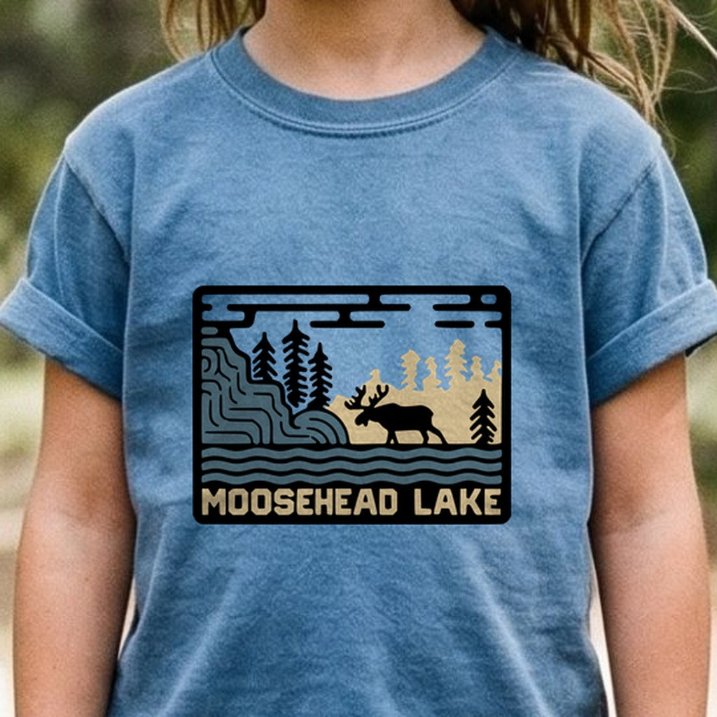 Moosehead Lake Kids Cotton T-Shirt