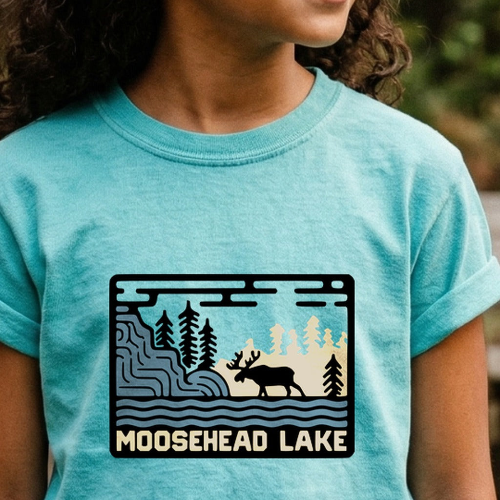 Moosehead Lake Kids Cotton T-Shirt