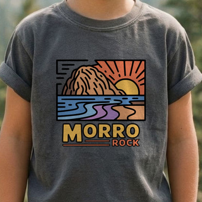 Morro Rock Kids Cotton T-Shirt