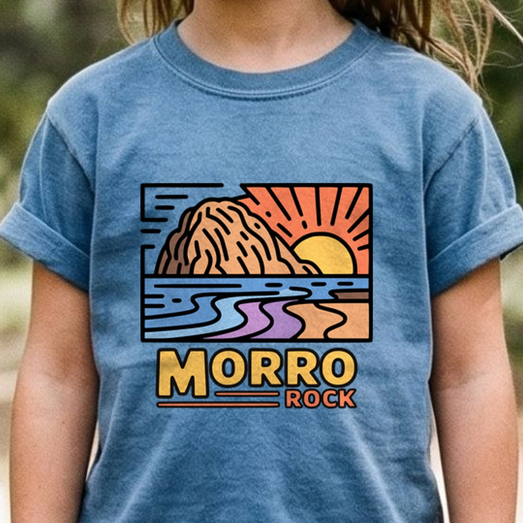 Morro Rock Kids Cotton T-Shirt