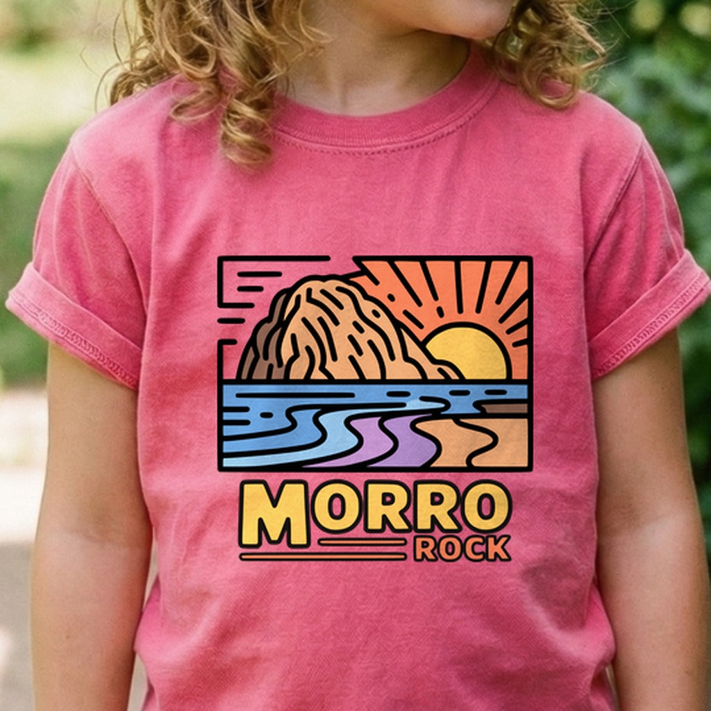 Morro Rock Kids Cotton T-Shirt