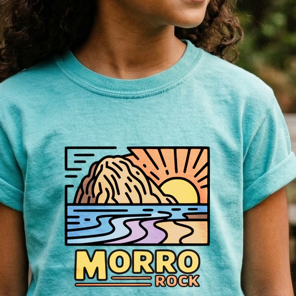 Morro Rock Kids Cotton T-Shirt