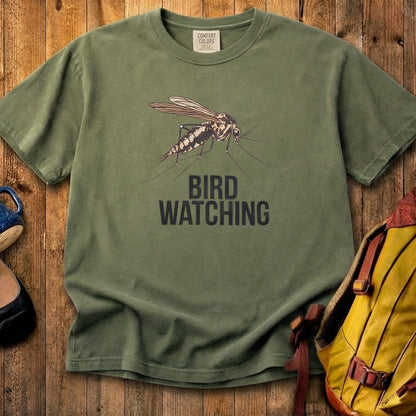 Mosquito Bird Watching Cotton T-Shirt