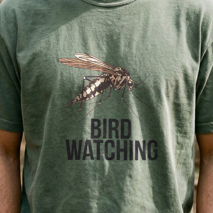 Mosquito Bird Watching Cotton T-Shirt