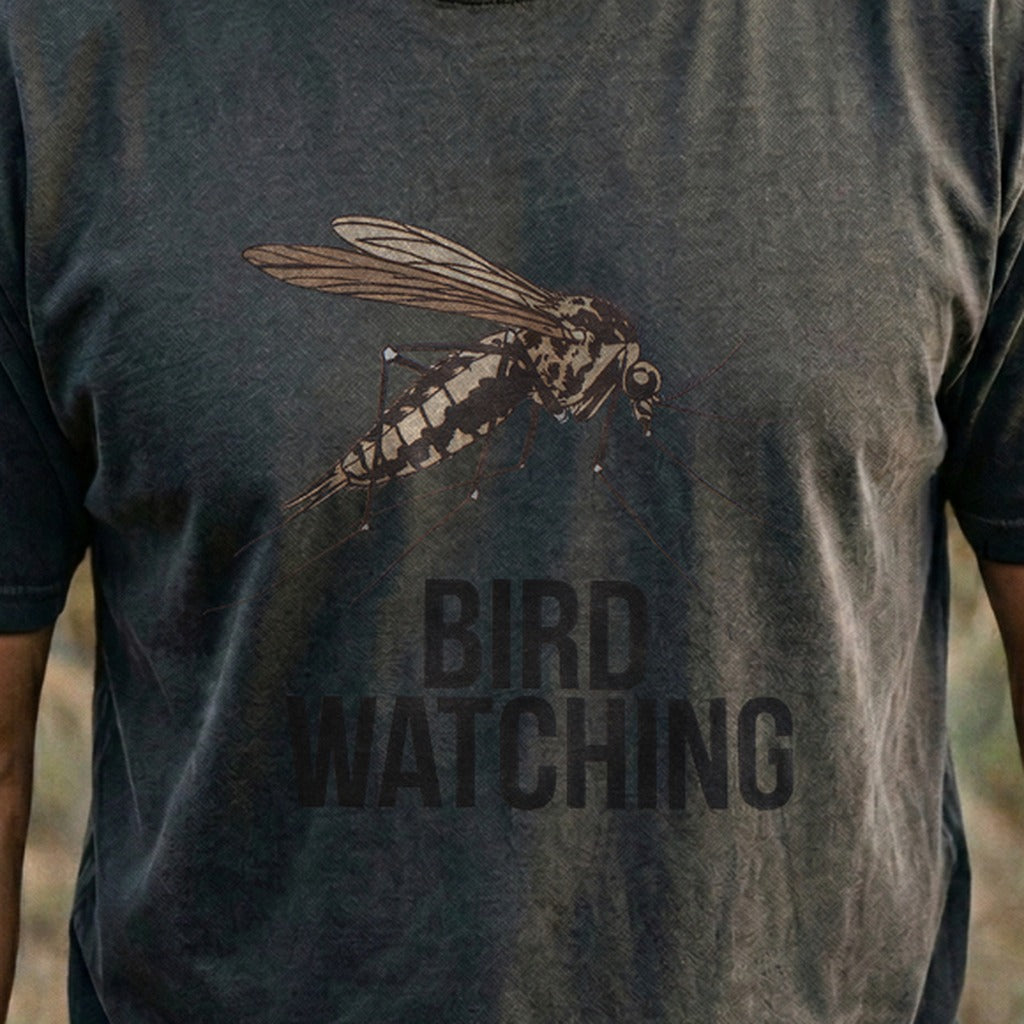 Mosquito Bird Watching Cotton T-Shirt