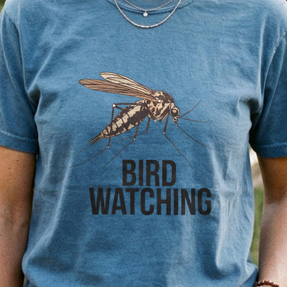 Mosquito Bird Watching Cotton T-Shirt