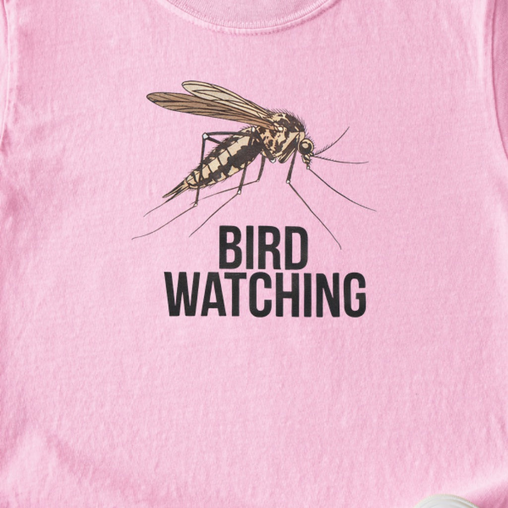 Mosquito Bird Watching Kids Cotton T-Shirt