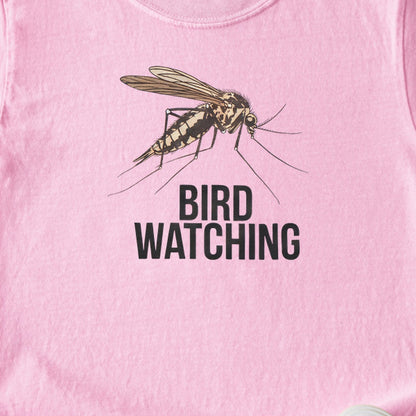 Mosquito Bird Watching Kids Cotton T-Shirt