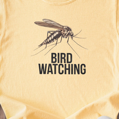 Mosquito Bird Watching Kids Cotton T-Shirt