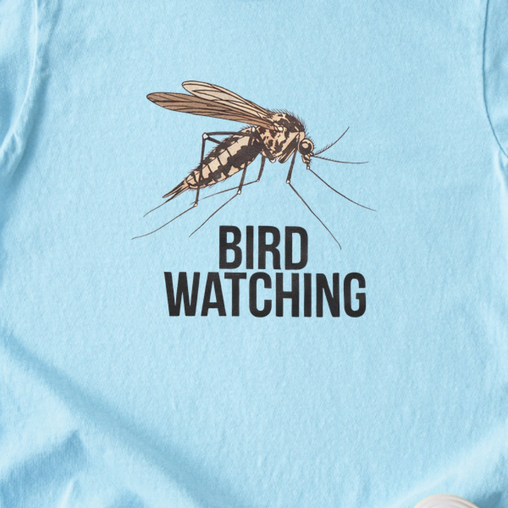 Mosquito Bird Watching Kids Cotton T-Shirt