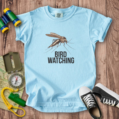 Mosquito Bird Watching Kids Cotton T-Shirt