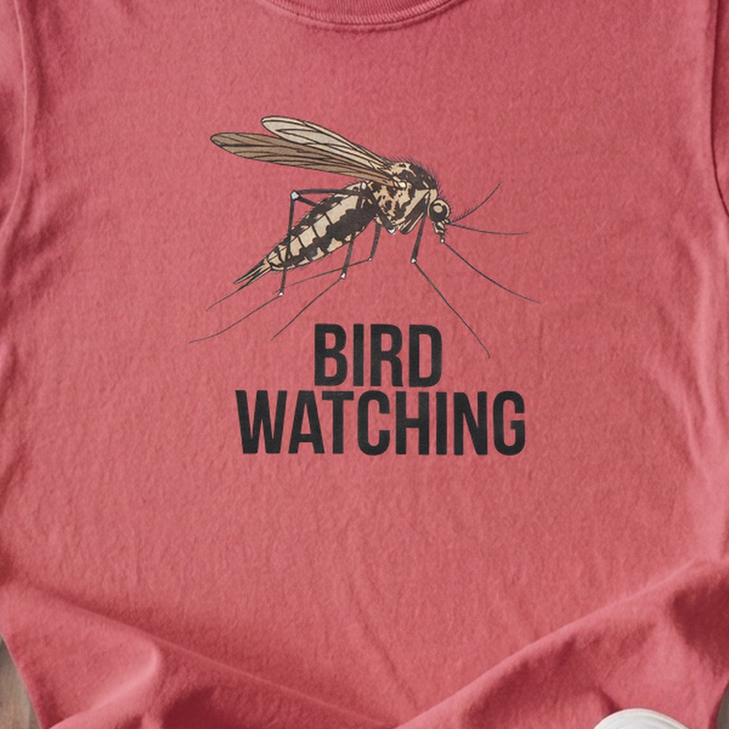 Mosquito Bird Watching Kids Cotton T-Shirt