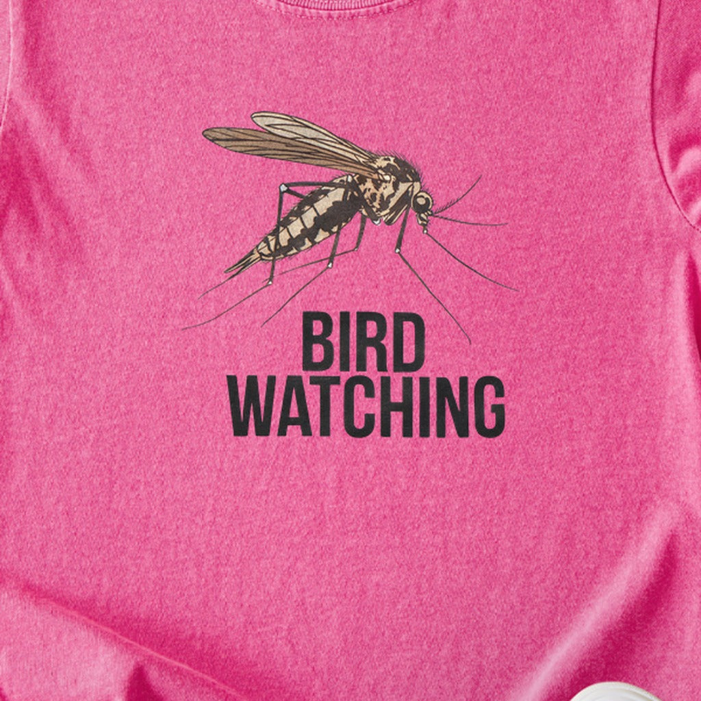 Mosquito Bird Watching Kids Cotton T-Shirt