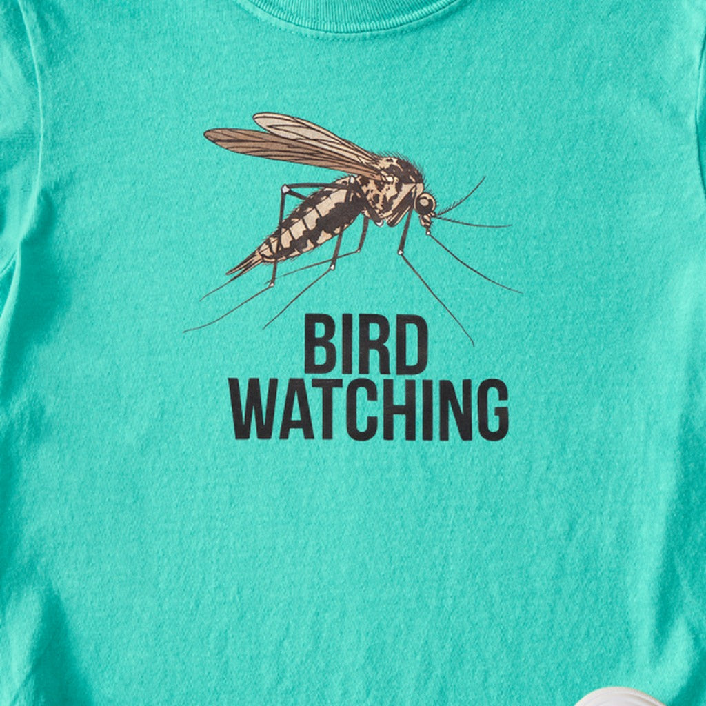 Mosquito Bird Watching Kids Cotton T-Shirt