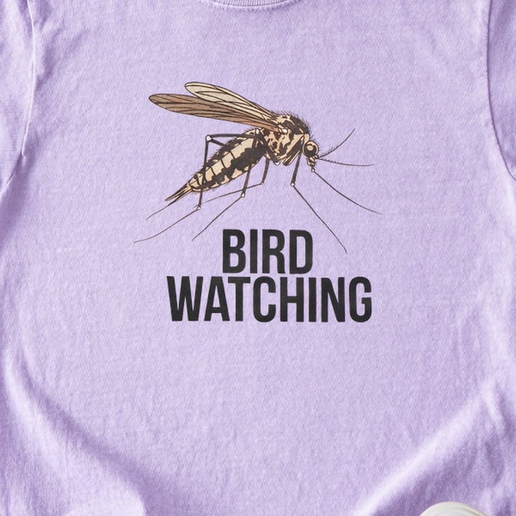 Mosquito Bird Watching Kids Cotton T-Shirt