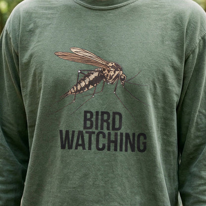 Mosquito Bird Watching Cotton Long Sleeve