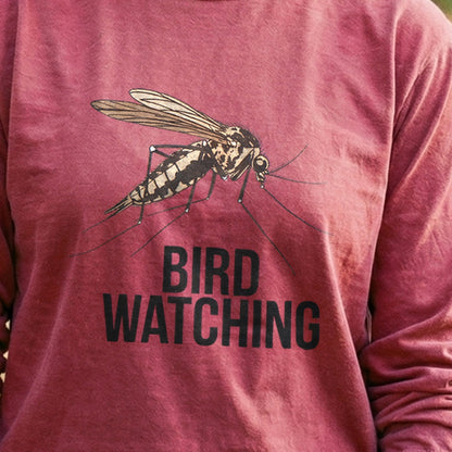 Mosquito Bird Watching Cotton Long Sleeve