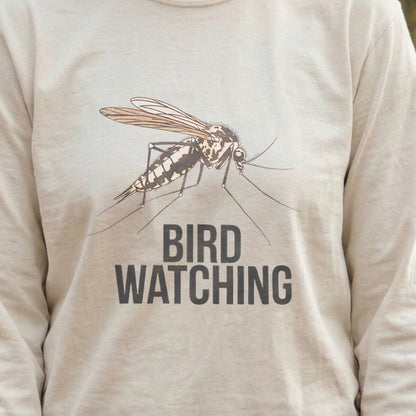 Mosquito Bird Watching Cotton Long Sleeve