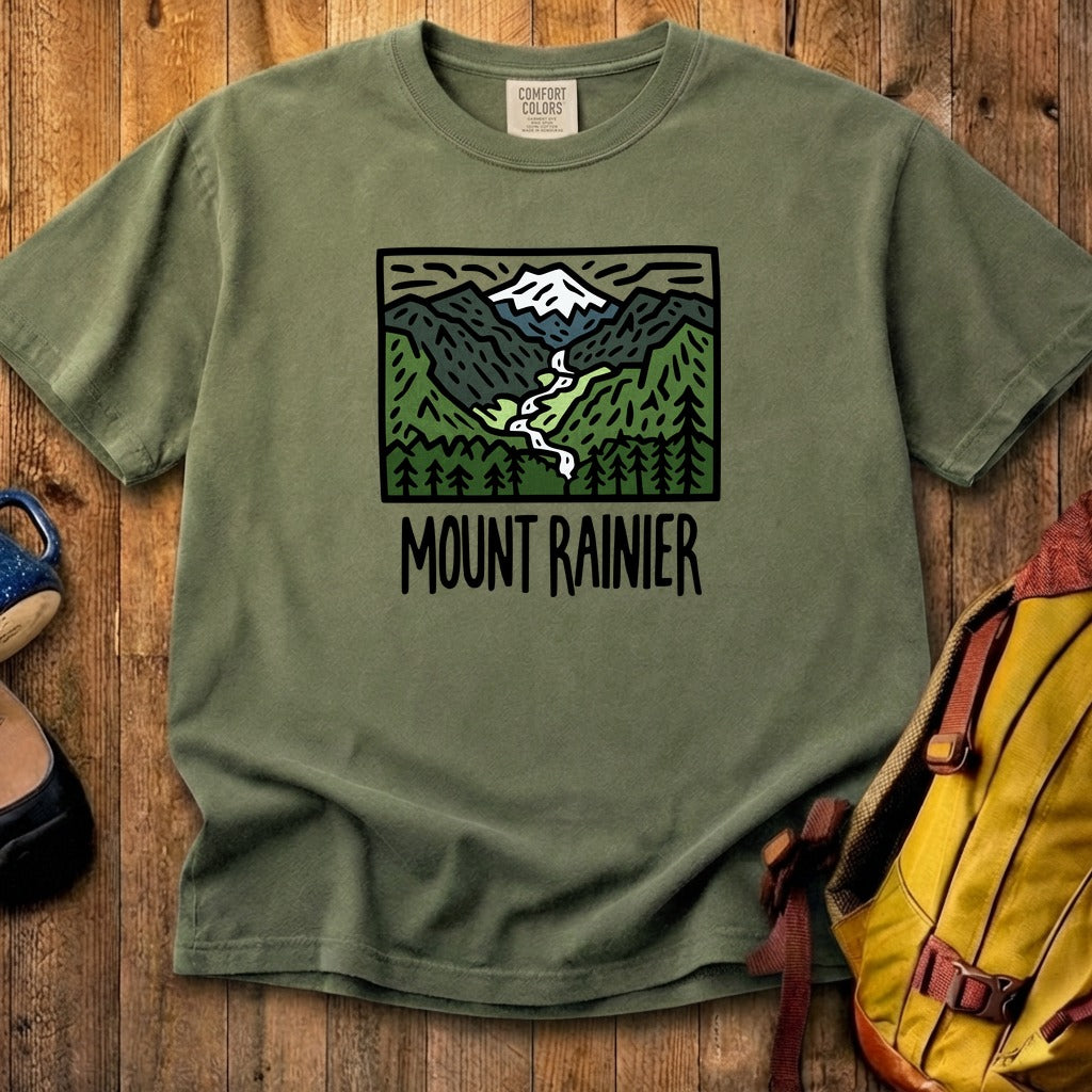 Mount Rainier National Park Cotton T-Shirt