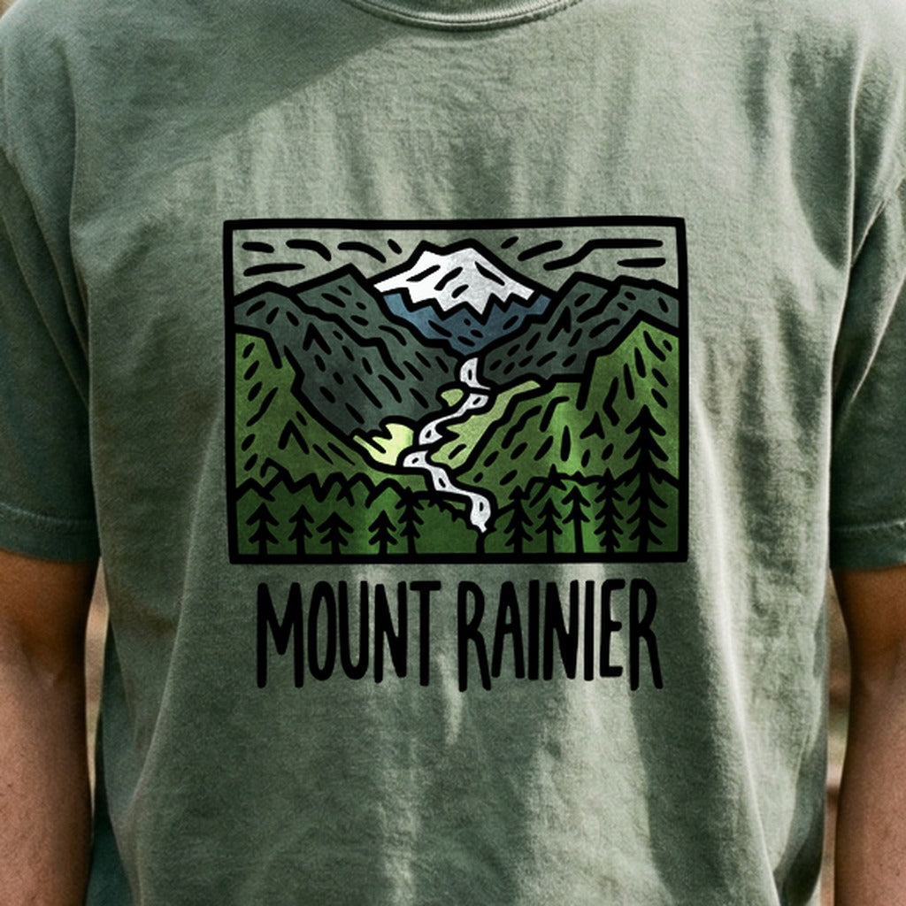Mount Rainier National Park Cotton T-Shirt
