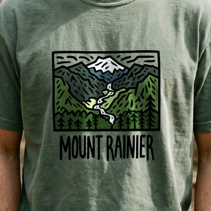 Mount Rainier National Park Cotton T-Shirt