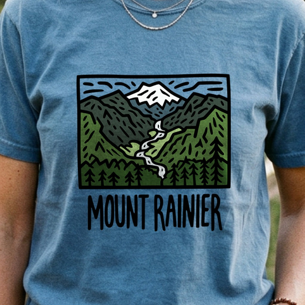 Mount Rainier National Park Cotton T-Shirt