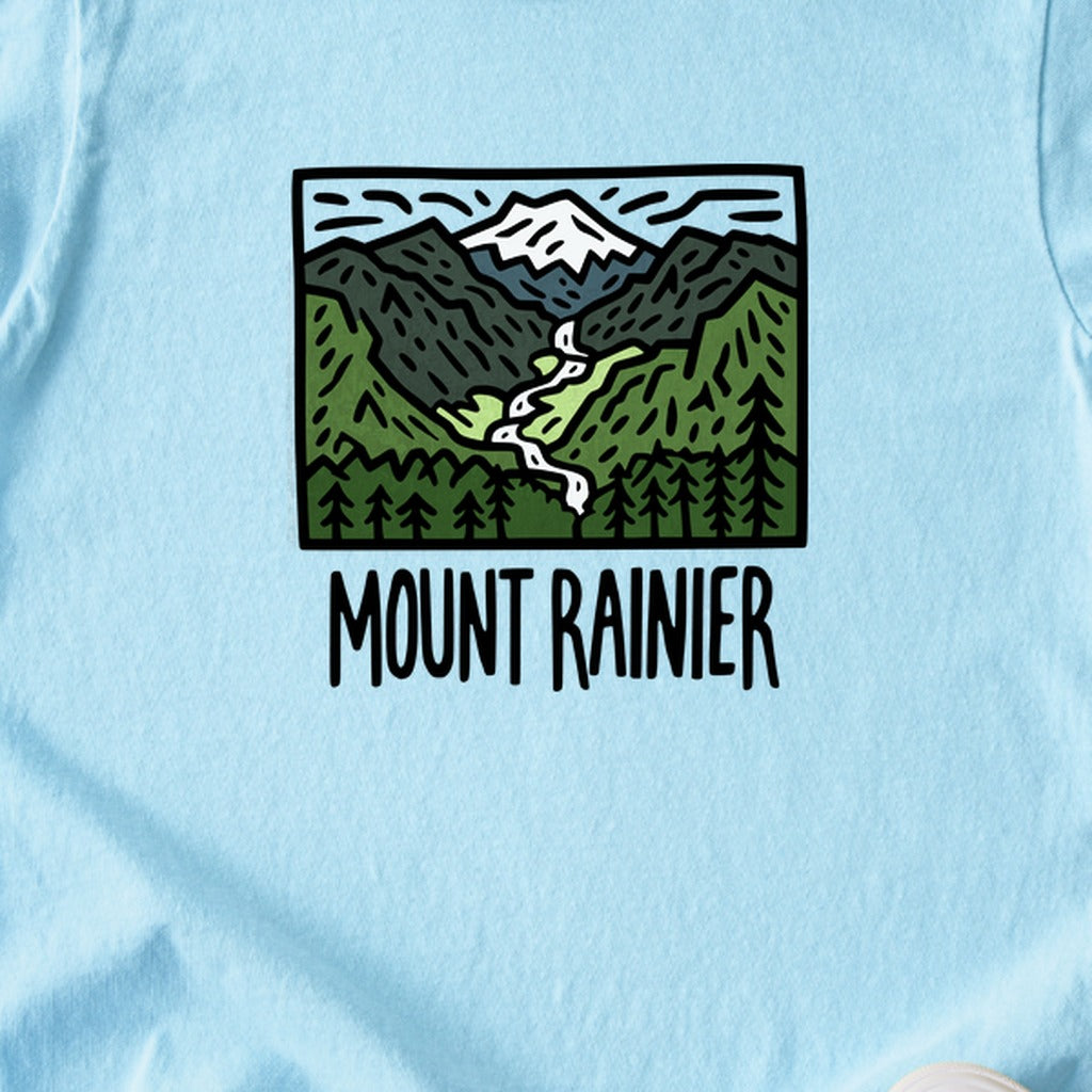 Mount Rainier National Park Kids Cotton T-Shirt