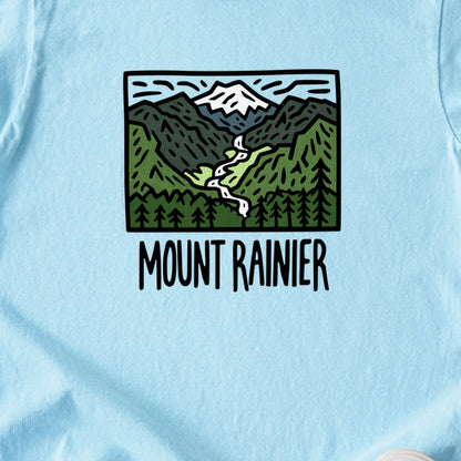 Mount Rainier National Park Kids Cotton T-Shirt